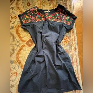 A red and a blue dress . Cute above knee dress